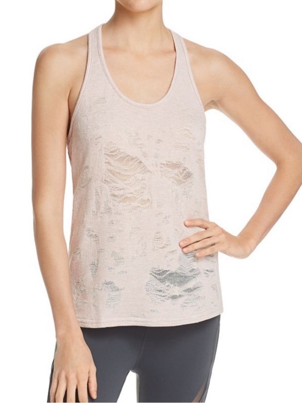 Alo Yoga Distressed Racerback Tank